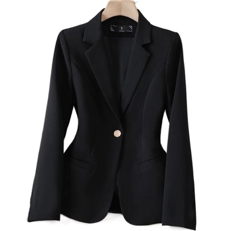 Women's High-End Casual Versatile Blazer for Spring&Fall Elegant Korean Style Slim-Fit Suit Top Halloween Small Suit Jacket